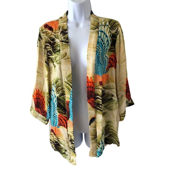 NWOT AllSaints ‘Carina’ Swoop kimono with floral motif - Size 4 - Picture 1 of 7